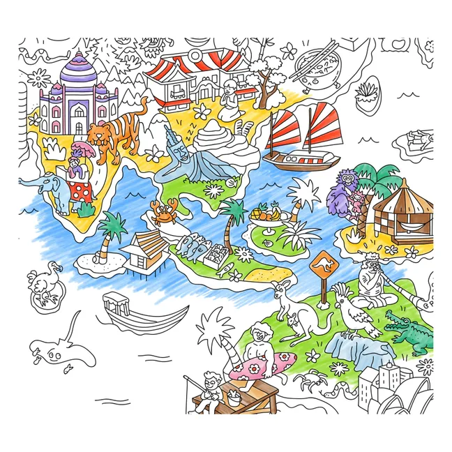 Coloriage géant Atlas