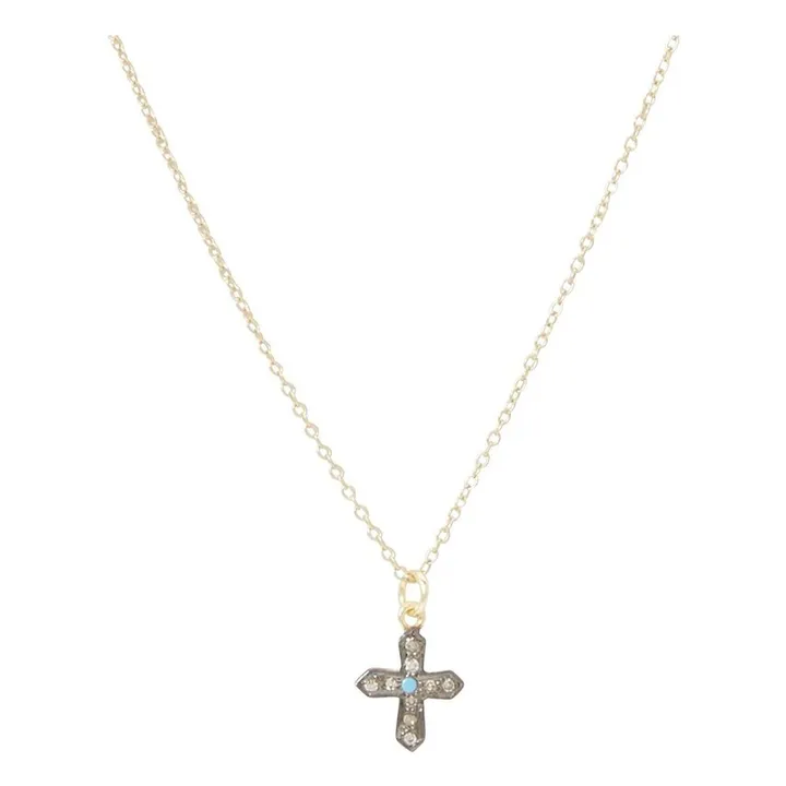 Mini Cross Necklace | Silver- Product image n°0