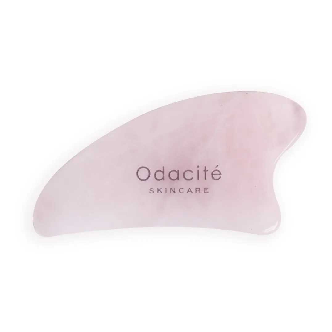 Odacité Transparent Rose Quartz Gua Sha