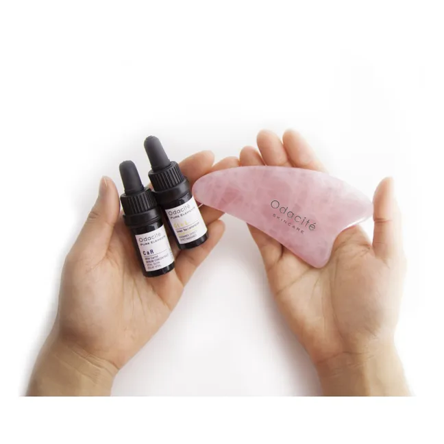 Gua Sha in Quarzo Rosa 