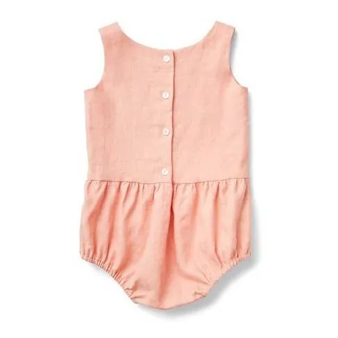 Soor Ploom - Lois Linen Romper - Melon | Smallable