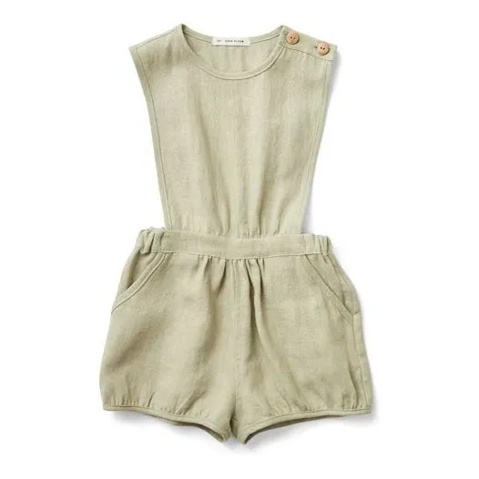 Soor Ploom - Fernanda Linen Jumpsuit - Beige | Smallable Soor Ploom - Fernanda Linen Jumpsuit - Beige | Smallable