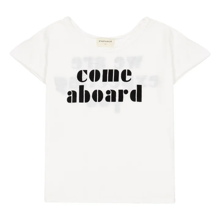 Camiseta Come Aboard de algodón orgánico | Blanco- Imagen del producto n°0