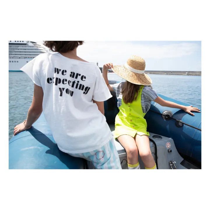 Camiseta Come Aboard de algodón orgánico | Blanco- Imagen del producto n°2