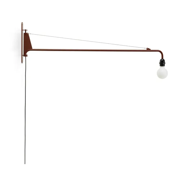 Potence Small Wall Light, Design by Jean Prouvé | Japanese red