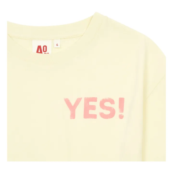 Oversized Yes T-shirt | Yellow- Product image n°1