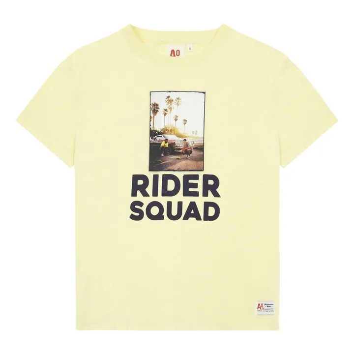 Camiseta oversize «Rider Squad» | Amarillo- Imagen del producto n°0