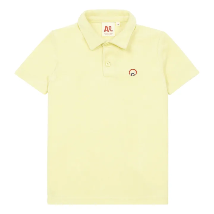 Terry Cloth Polo Shirt | Yellow- Product image n°0