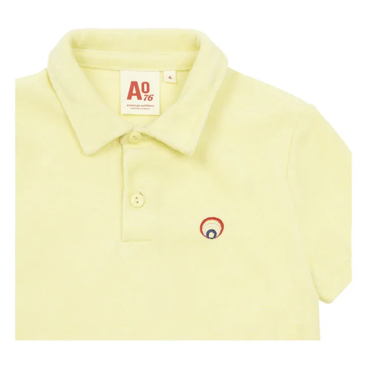 Terry Cloth Polo Shirt | Yellow- Product image n°1