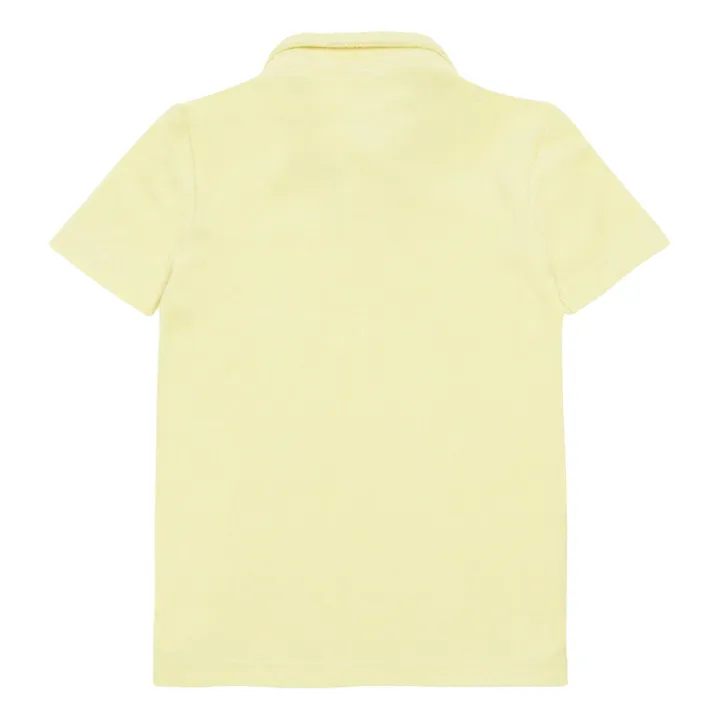 Terry Cloth Polo Shirt | Yellow- Product image n°2