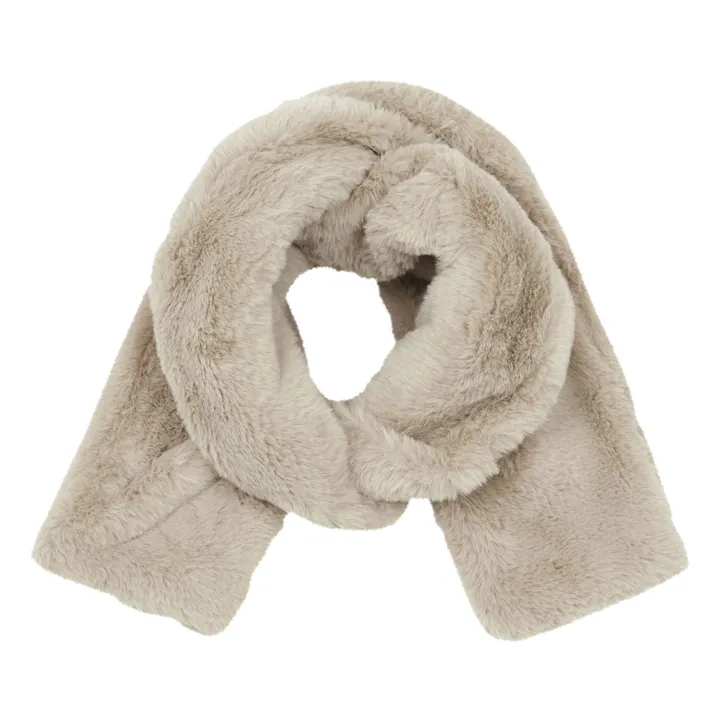Camelia Faux Fur Scarf | Pale pink- Product image n°1