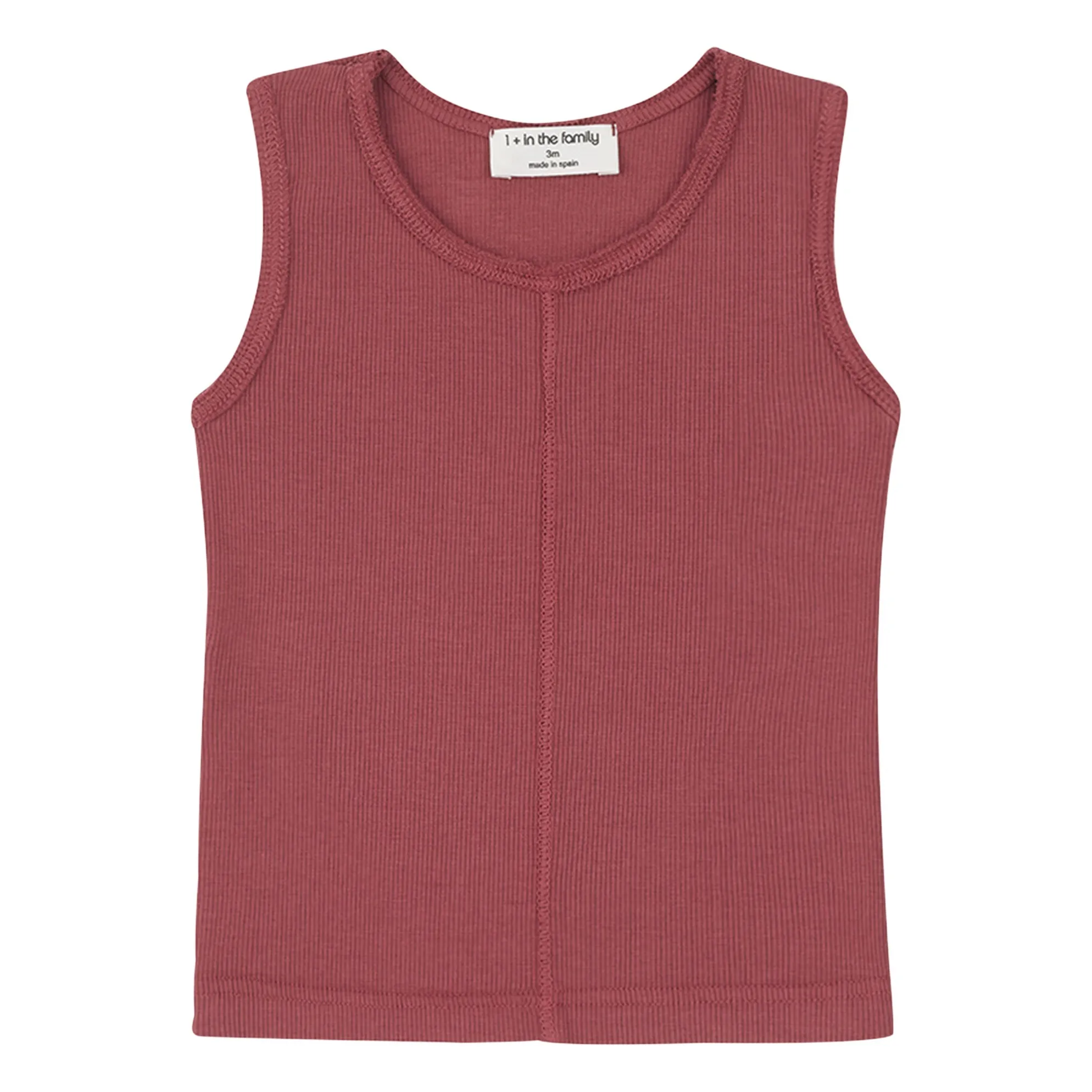 1+ In The Family Red Lea Tank Top