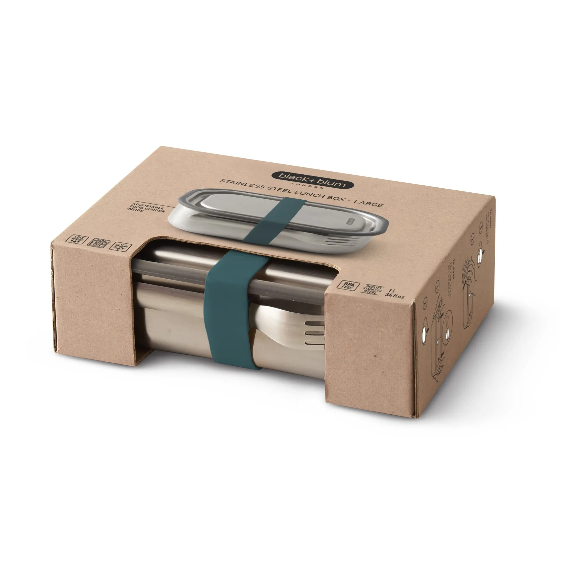 Lunch box Stainless | Bleu- Image produit n°2
