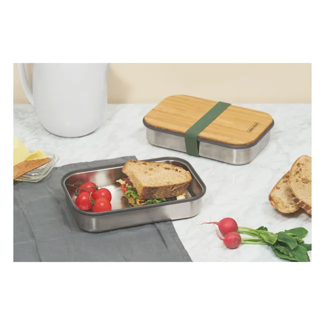 Stainless Steel Sandwich Box | Olive green