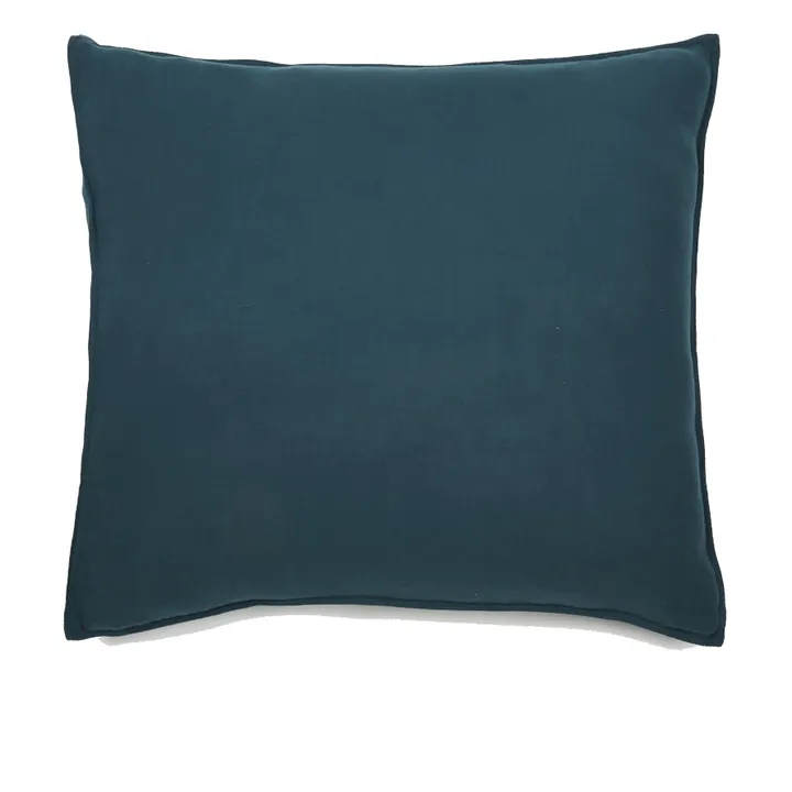 Dili Cotton Voile Pillowcase | Prussian Blue- Product image n°0