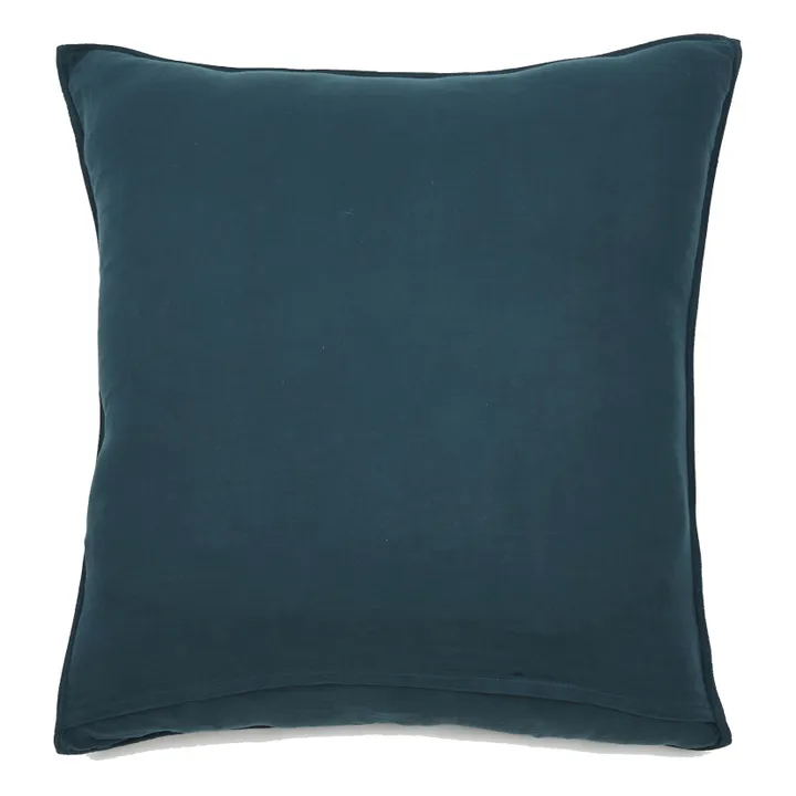 Dili Cotton Voile Pillowcase | Prussian Blue- Product image n°2