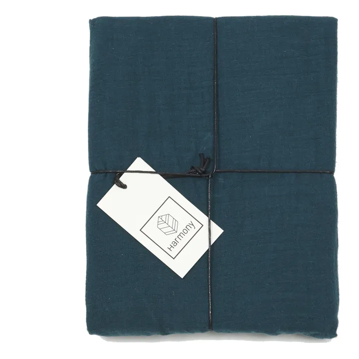 Dili Cotton Voile Pillowcase | Prussian Blue- Product image n°3