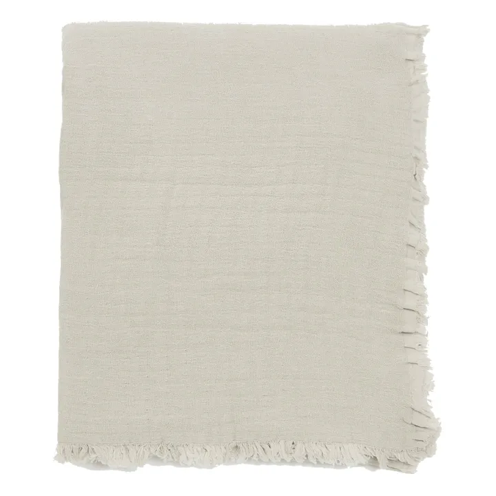 Vanly cotton muslin throw | Natural- Product image n°1