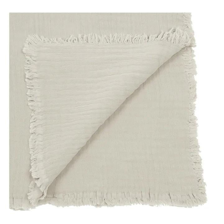 Vanly cotton muslin throw | Natural- Product image n°0
