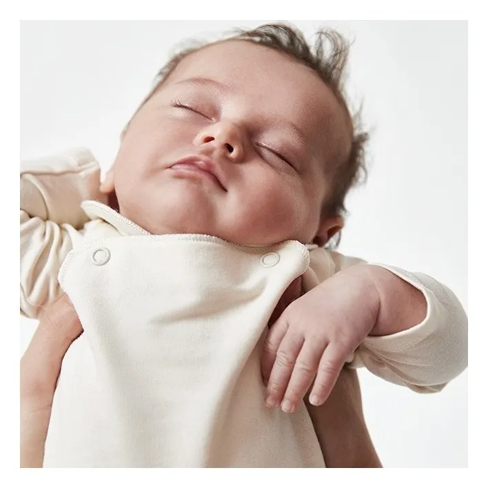 Organic Cotton Baby Overalls | Off white- Product image n°1