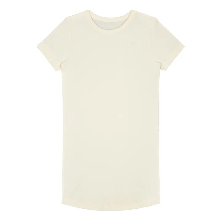 Camiseta Pijama Algodón Bio | Blanco Roto- Imagen del producto n°0