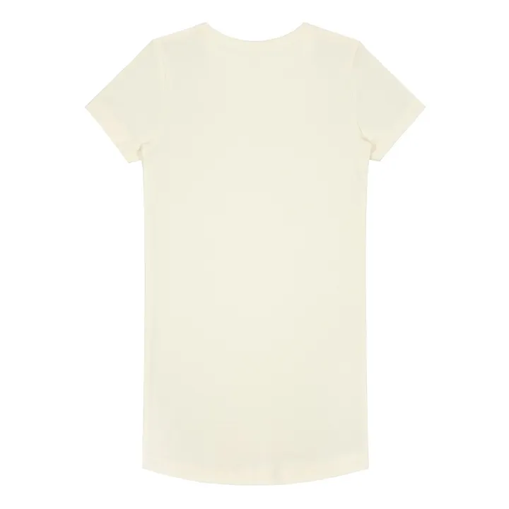 Camiseta Pijama Algodón Bio | Blanco Roto- Imagen del producto n°3