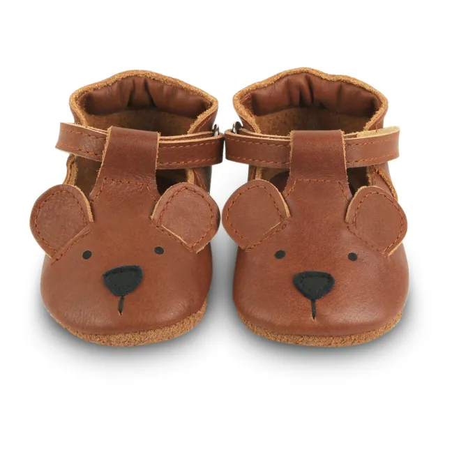 Pantofole in pelle Spark | Camel