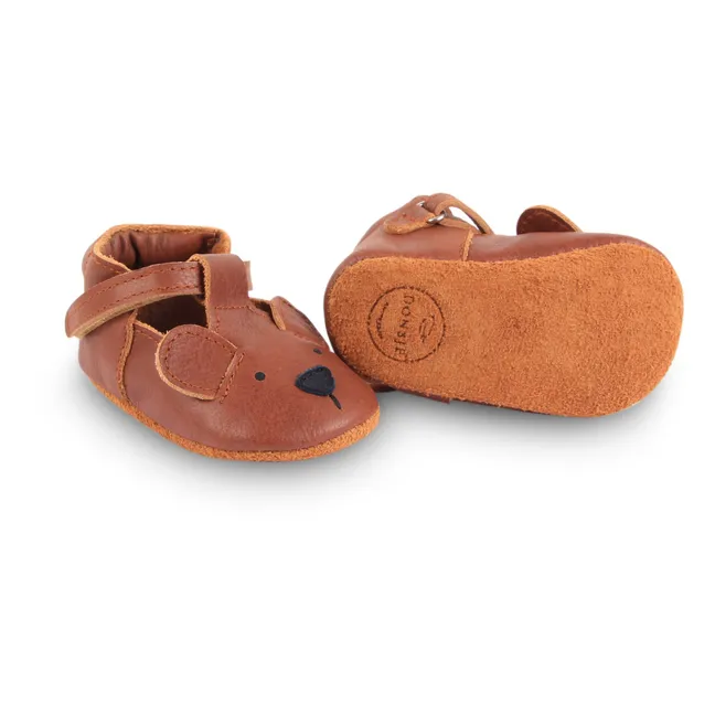Pantofole in pelle Spark | Camel