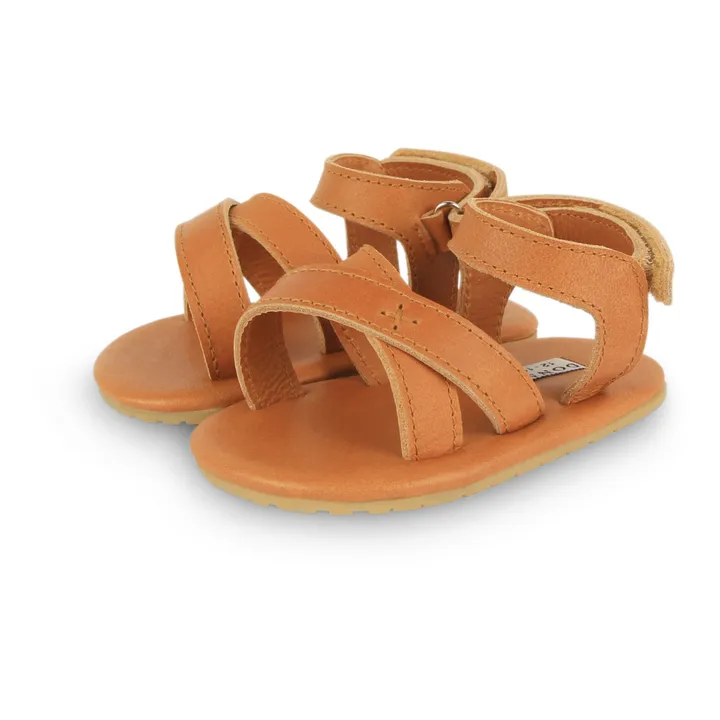 Giggles Leather Sandals | Camel- Product image n°4