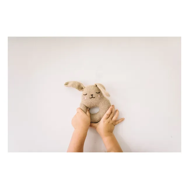 Rabbit rattle | Beige