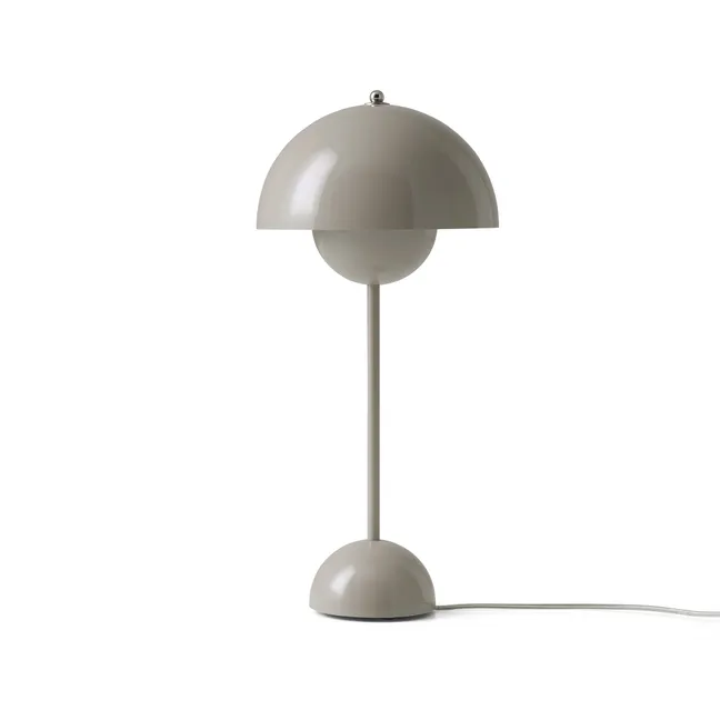 Lampada da tavolo Flowerpot VP3, Verner Panton, 1969 | Grigio