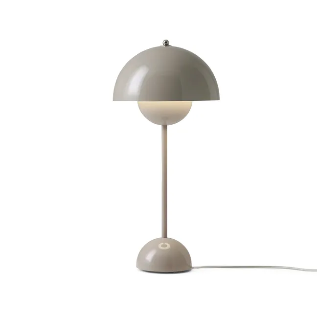 Lampada da tavolo Flowerpot VP3, Verner Panton, 1969 | Grigio