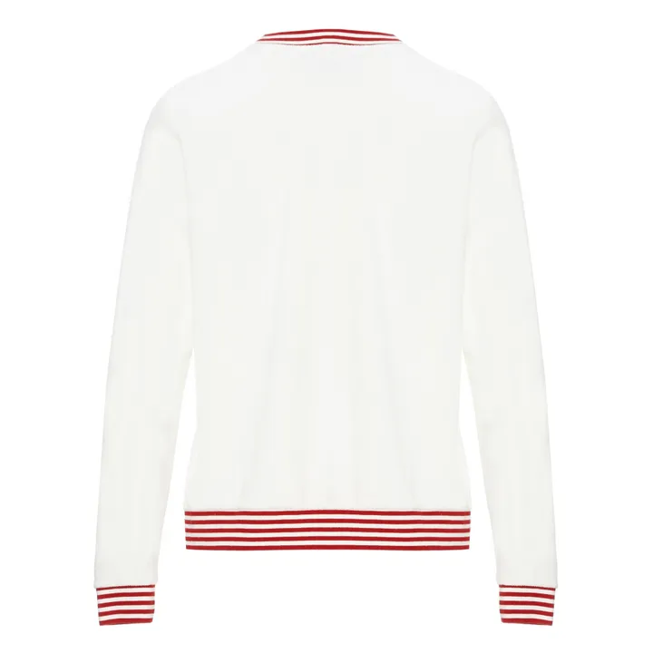 Sweatshirt Bisou aus Bio-Baumwolle  | Weiß- Produktbild Nr. 7