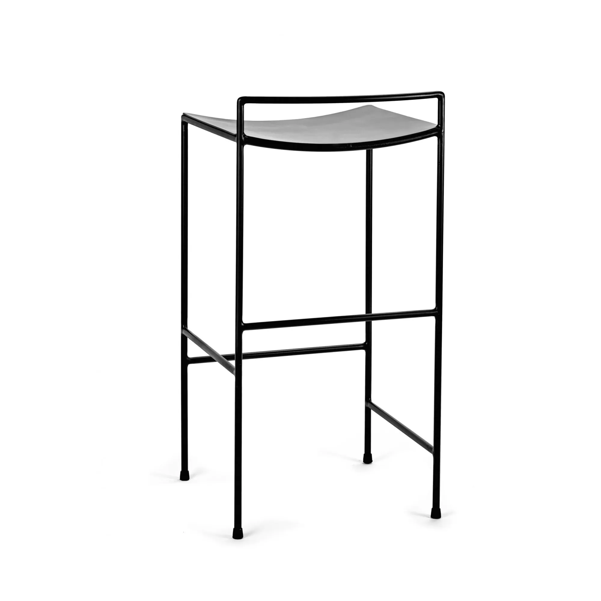 Tabouret de bar Nello en métal | Noir- Image produit n°3