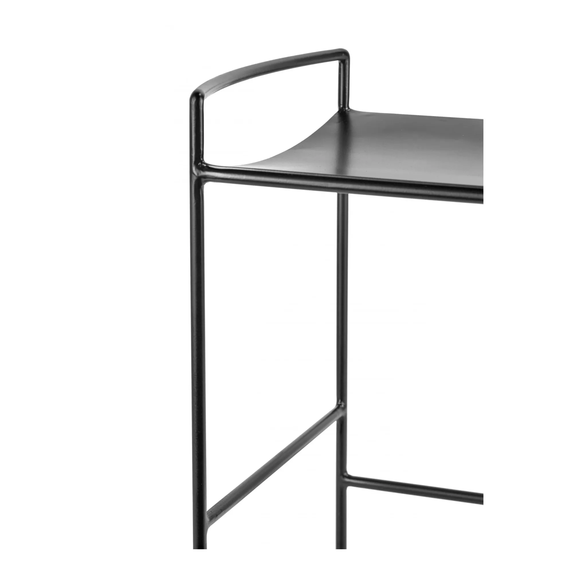 Tabouret de bar Nello en métal | Noir- Image produit n°1