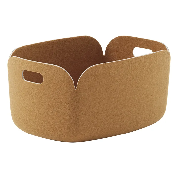 Panier de rangement Restore | Jaune moutarde- Image produit n°0