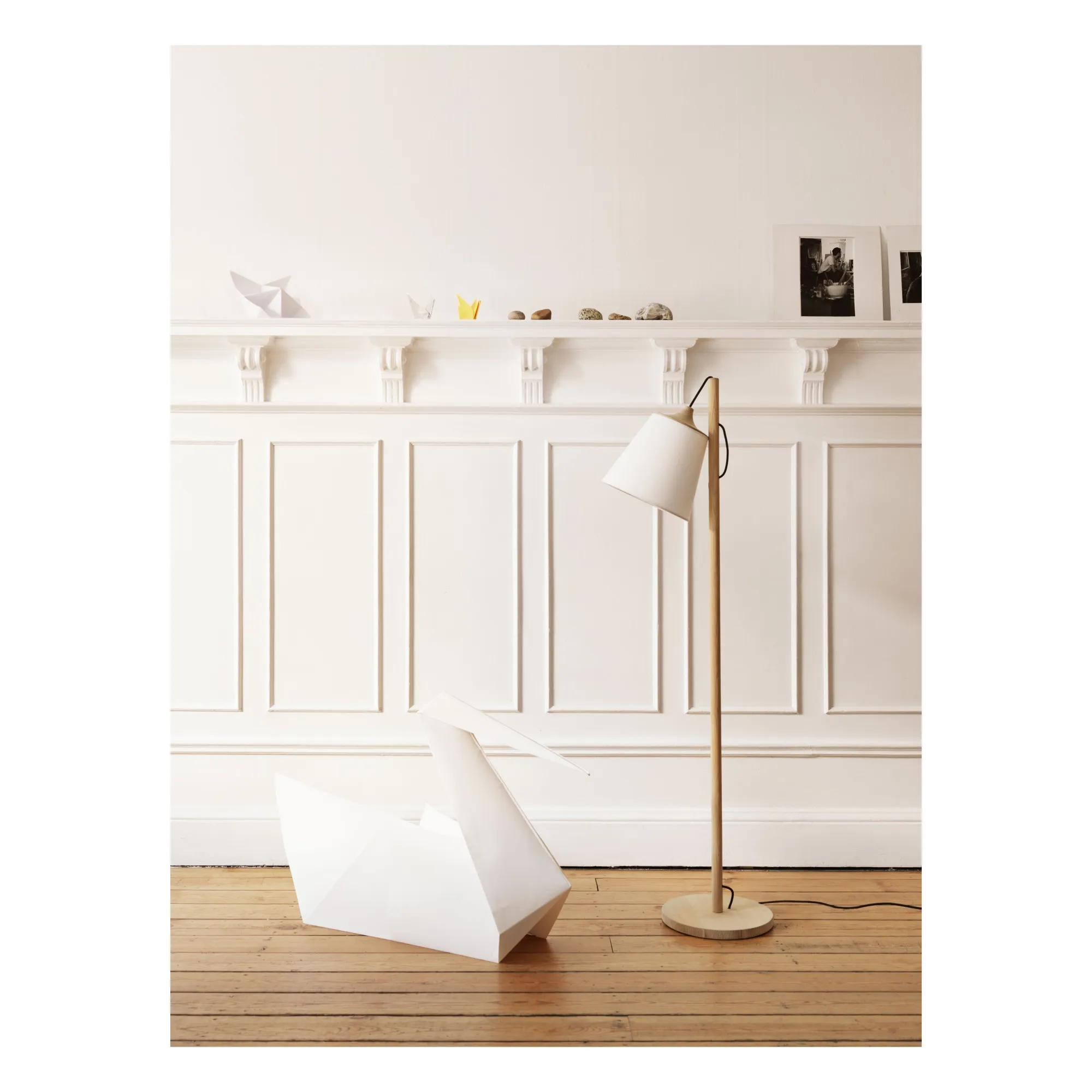 Lampadaire Pull | Blanc- Image produit n°1