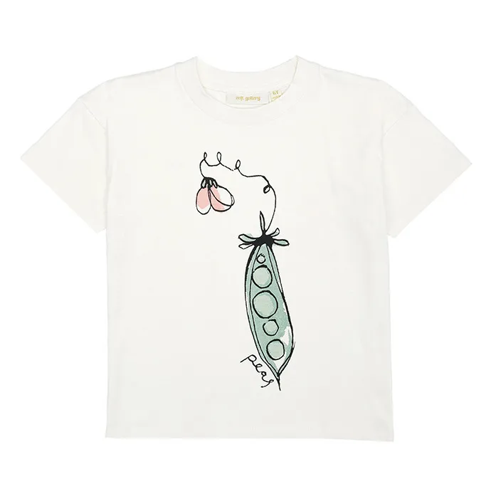 T-shirt Dharma Peas in Cotone Bio | Bianco- Immagine del prodotto n°0