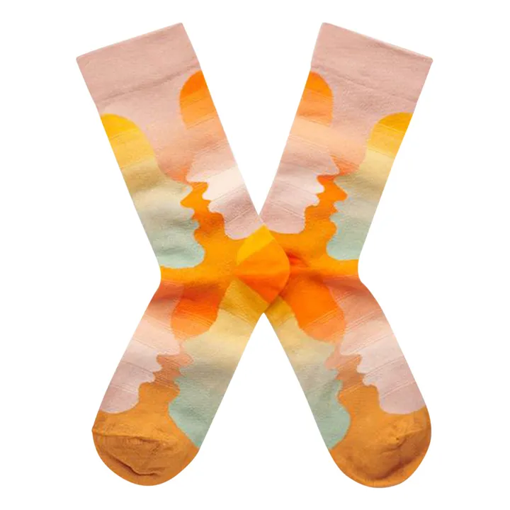 Socken Gesichter | Orange- Produktbild Nr. 0