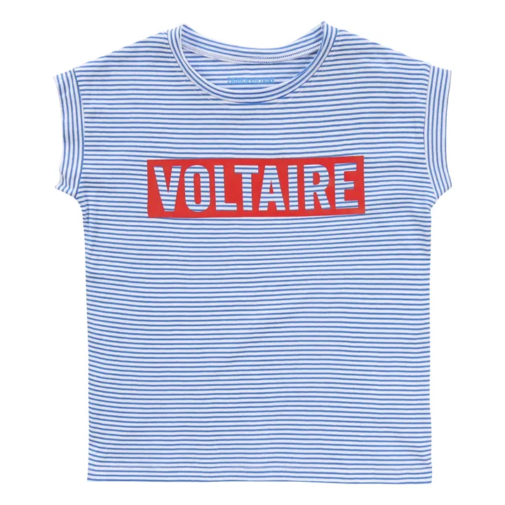 T-Shirt a righe Voltaire  | Blu- Immagine del prodotto n°0
