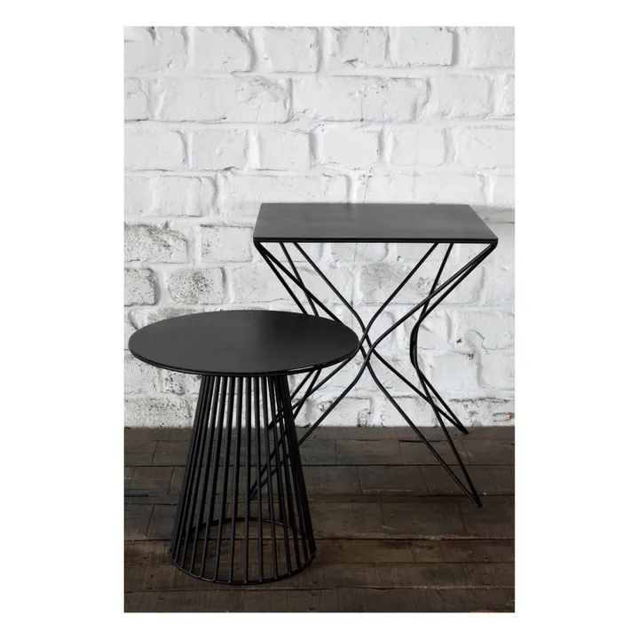 Table de bistrot ronde | Noir- Image produit n°1