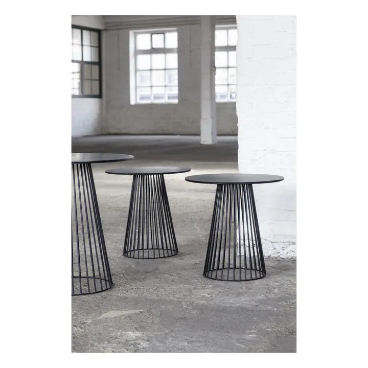 Table de bistrot ronde | Noir- Image produit n°2