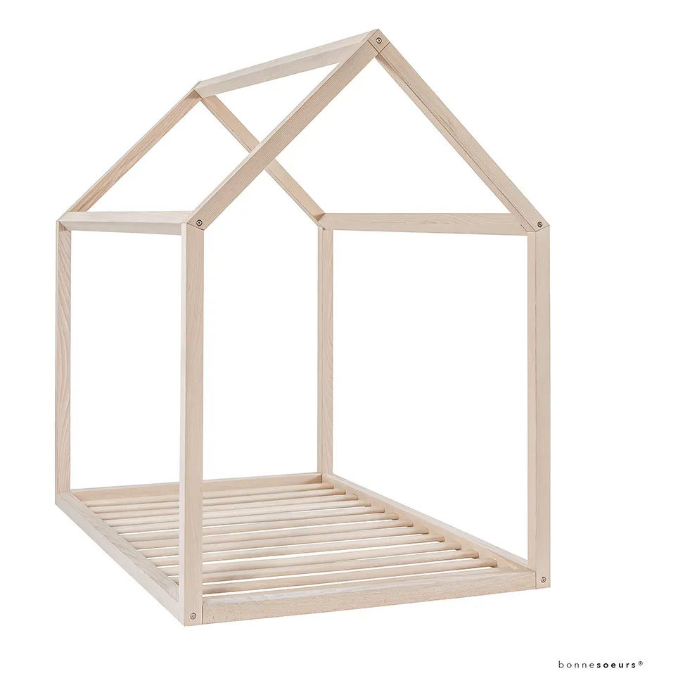 Bonnesoeurs® - Lit Maison en hêtre (Bonnesoeurs®) - Image 1