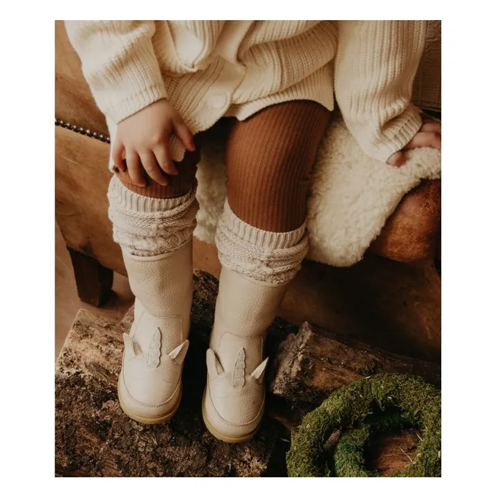 Bottes Fourrées Wadudu Special Licorne | Rose poudré- Image produit n°1