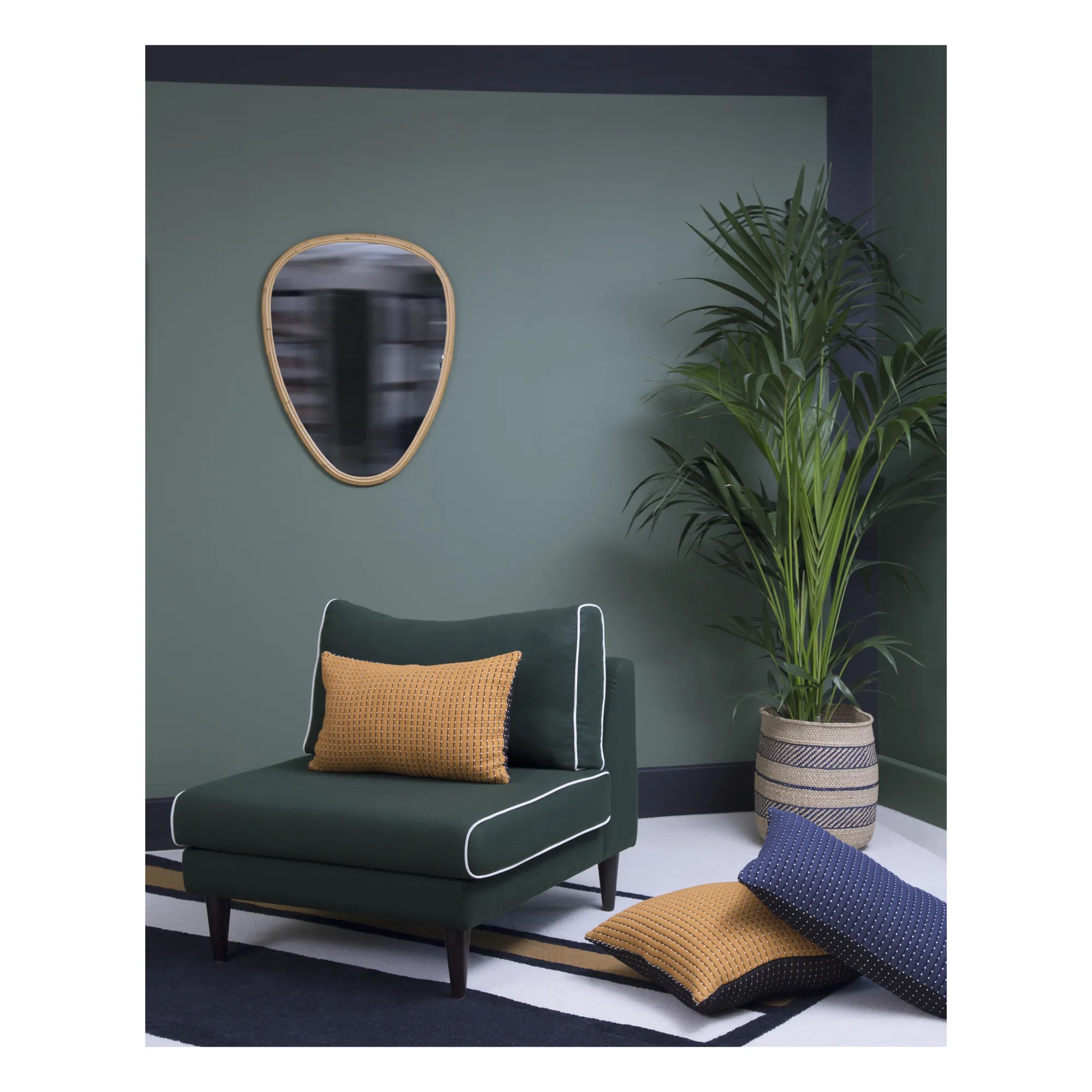 Ovo rattan mirror- Product image n°2
