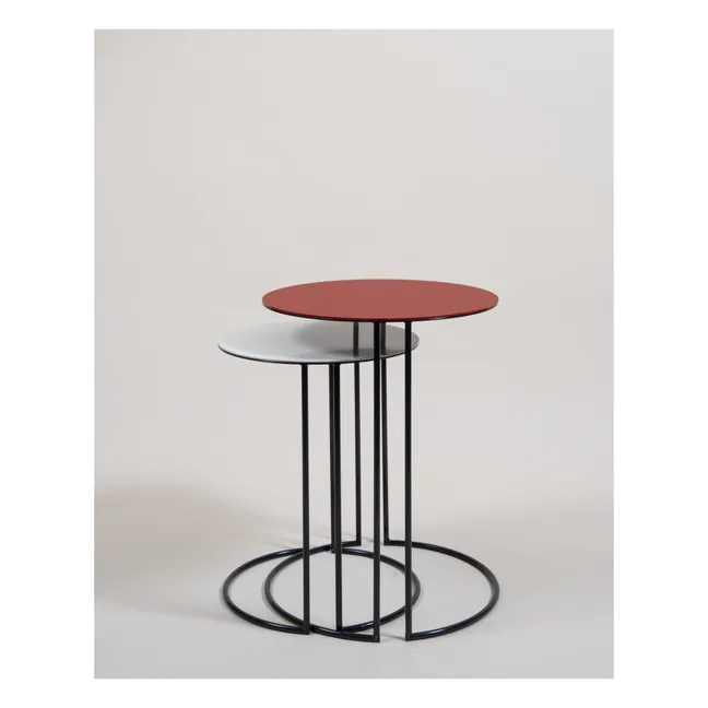 Tokyo round nesting tables - Set of 2 | Red