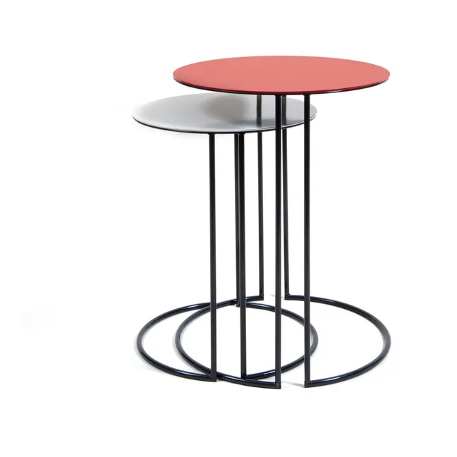 Tokyo round nesting tables - Set of 2 | Red