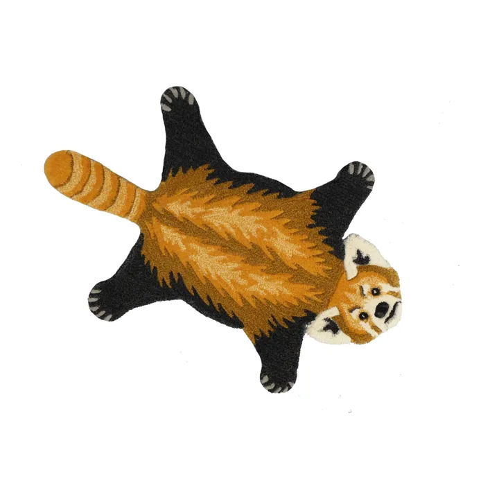 Tapis Panda Roux en laine- Image produit n°2