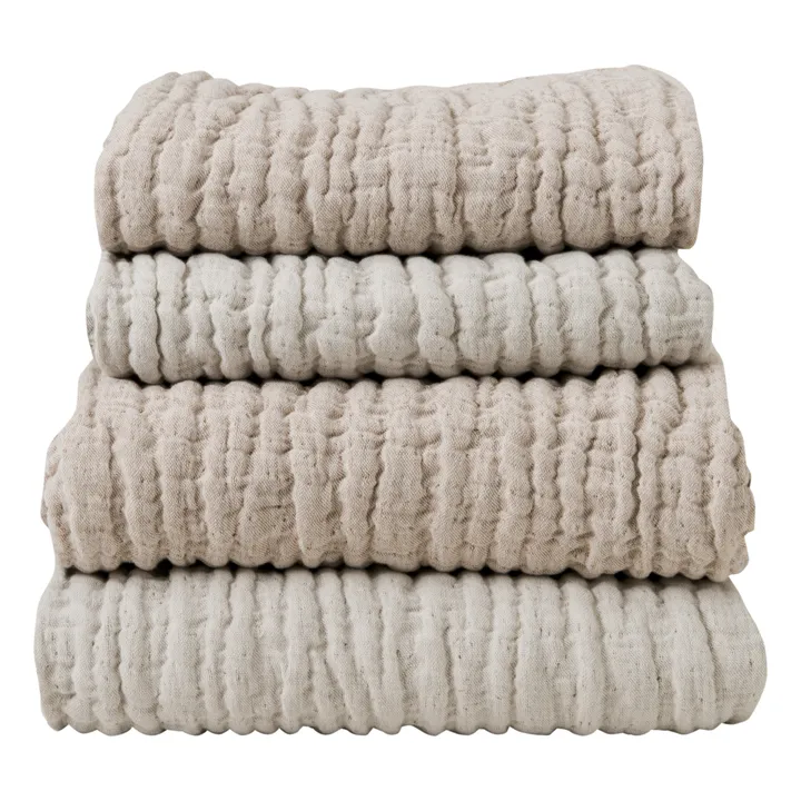 Plaid Mellow en lin et coton | Blush- Image produit n°5