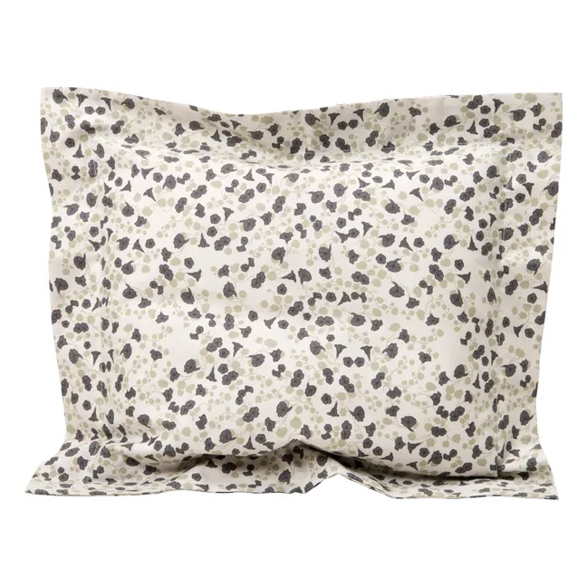 Cotton percale pillowcase Imperial Cress | Grey